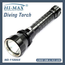 Fabricado en China XM-L U2 LED 1200LUMEN iluminación de buceo hi-max